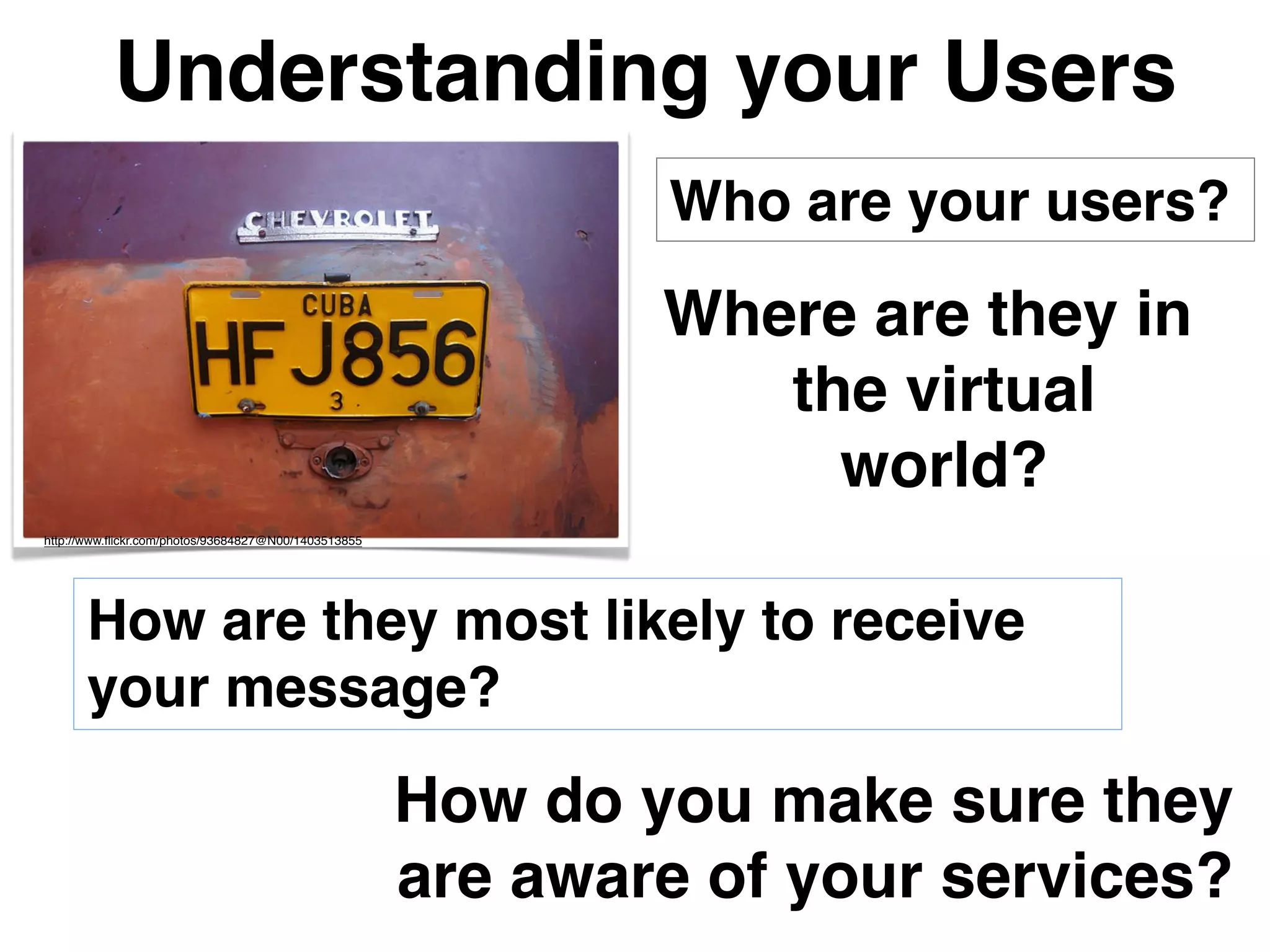 Digital Divide




           Image: http://www.flickr.com/photos/breakdennis/5036431330/
 