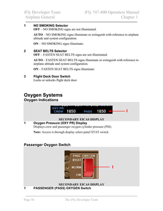 I fly 747 400 operations manual | PDF
