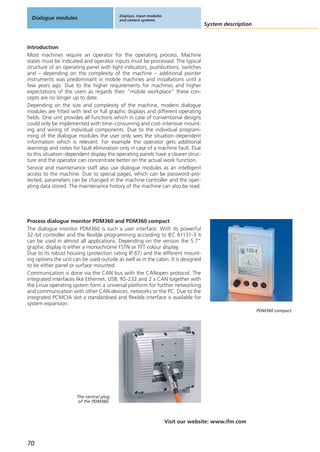 Ifm Control Panel ifm catalogue control systems | PDF