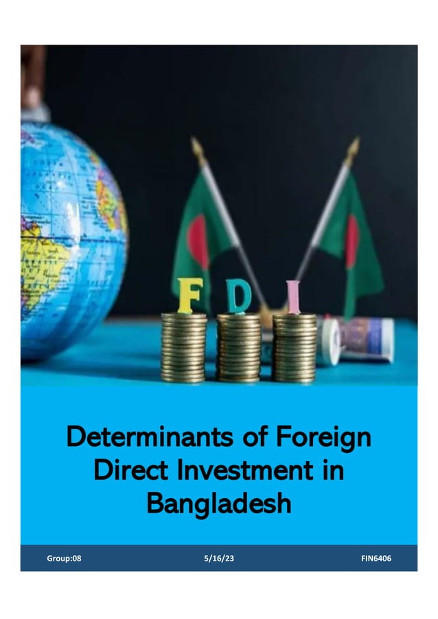 Determinants of Foreign Direct Investment in Bangladesh PDF