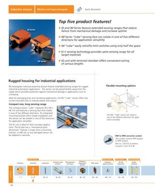 Ifm Kplus Sensor Installation Example ifm Industrial Sensor Catalog | PDF