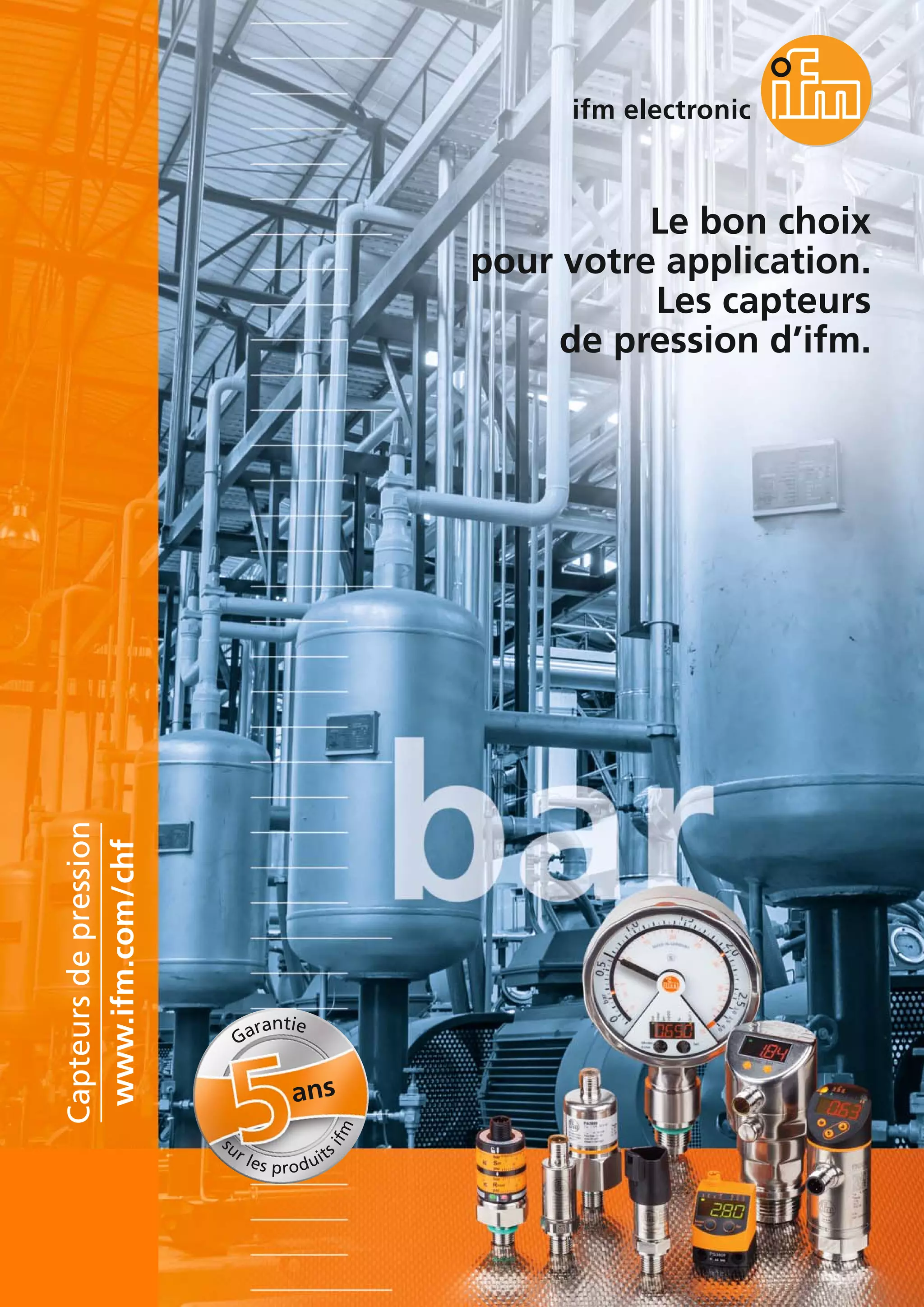 Capteur De Pression IFM PN7071 Avec écran - Occasion, Parfait état Fonctionnel