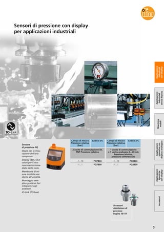 Sensore Di Pressione IFM PI009A – Nuovo (aperto Ma Mai Usato) – Ricambio Industriale