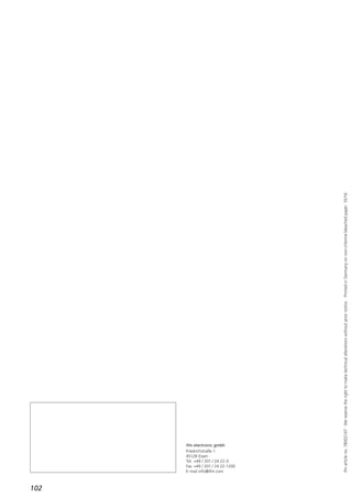102
ifmarticleno.78002147·Wereservetherighttomaketechnicalalterationswithoutpriornotice.·PrintedinGermanyonnon-chlorinebleachedpaper.10/16
ifm electronic gmbh
Friedrichstraße 1
45128 Essen
Tel. +49 / 201 / 24 22-0
Fax +49 / 201 / 24 22-1200
E-mail info@ifm.com
 