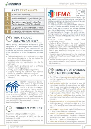 Facility management ifma fmp dubai training PDF Facility management ifma fmp dubai training PDF