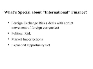 Chapter One International Management IFM Chapter 01 of International Financial Management | PPT