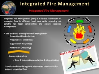Global wildfires and tropical dry ecosystems: How integrated fire management helps mitigate emissions and their connection with NDCs