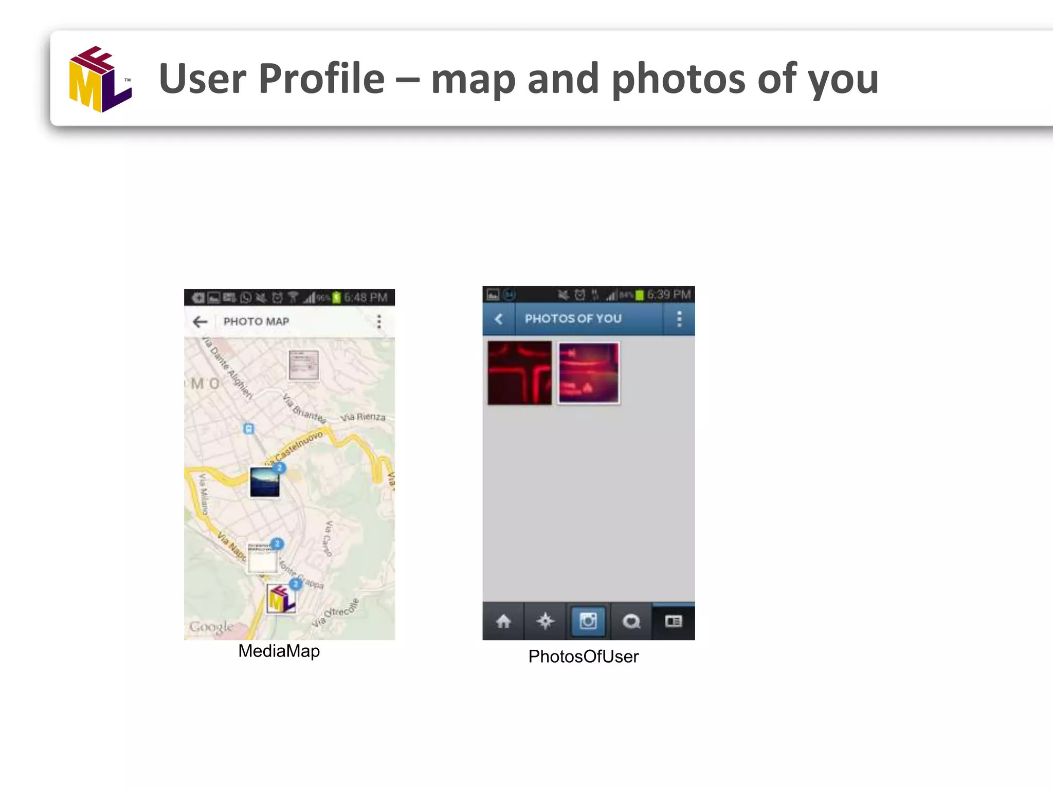 User Profile – map and photos of you MediaMap PhotosOfUser 
