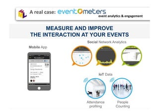 Live	
  event	
  monitoring	
  
Enable	
  data	
  sharing	
  
and	
  decision	
  
making	
  
 
