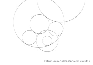 Estrutura inicial baseada em círculos
 