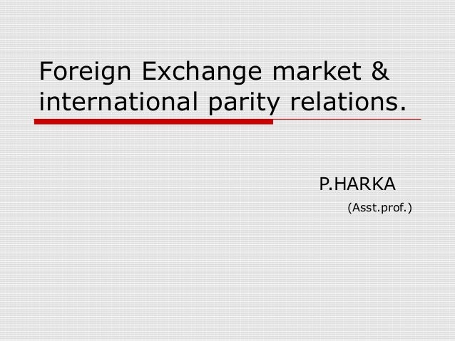 International foreign exchange market