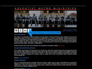 Faith House Manhattan was launched by AMM
 