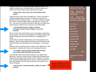 Keynote speaker for 2014
Oshkosh Camporee and
speaker for the One Project.
 