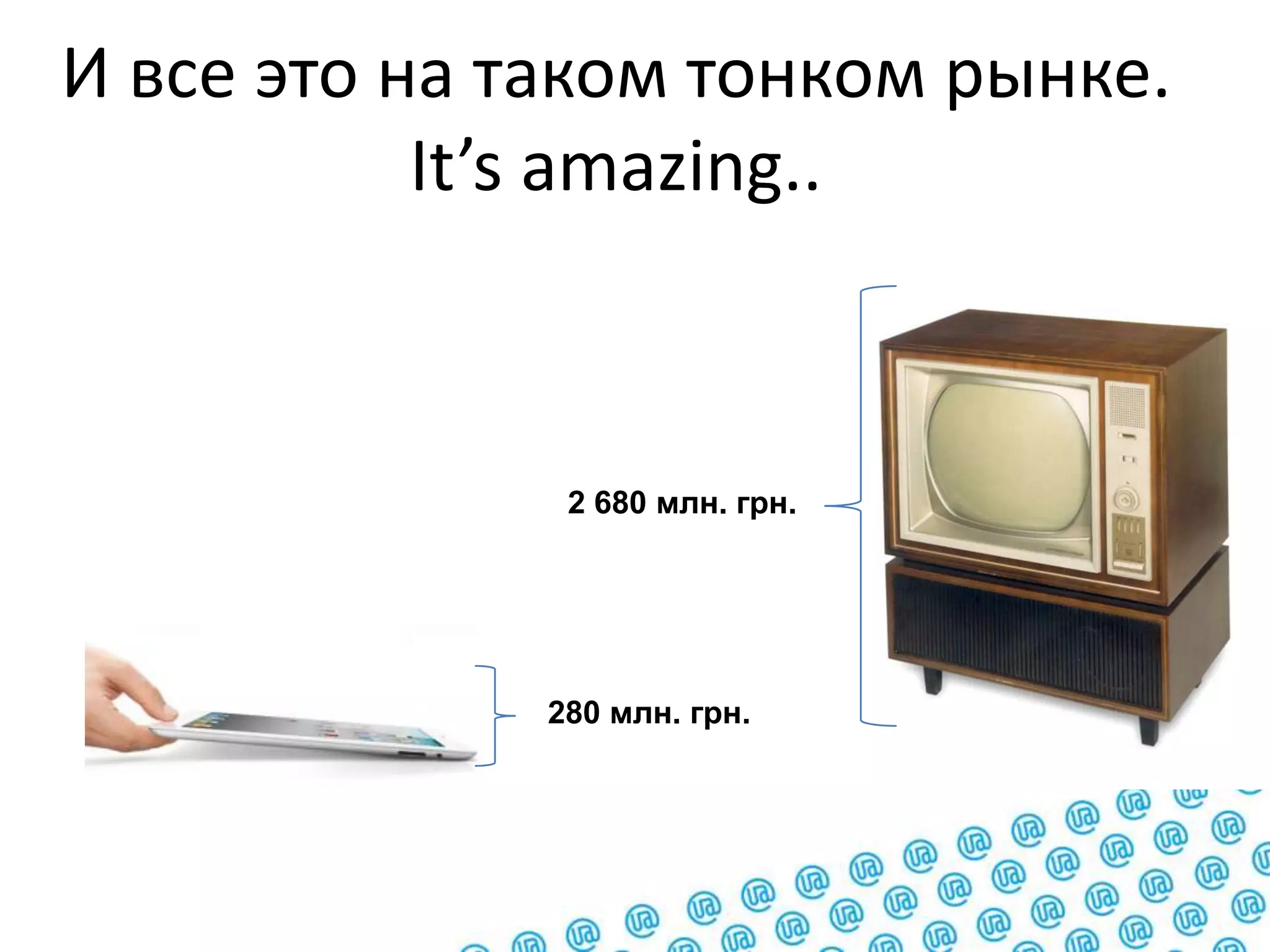 И все это на таком тонком рынке. It’s amazing..2 680 млн. грн.280 млн. грн.