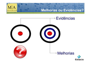 Melhorias ou Evidências?

        Evidências




         Melhorias
 