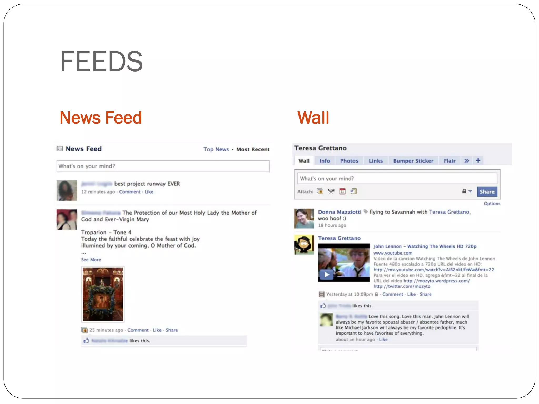 FEEDS
News Feed   Wall
 