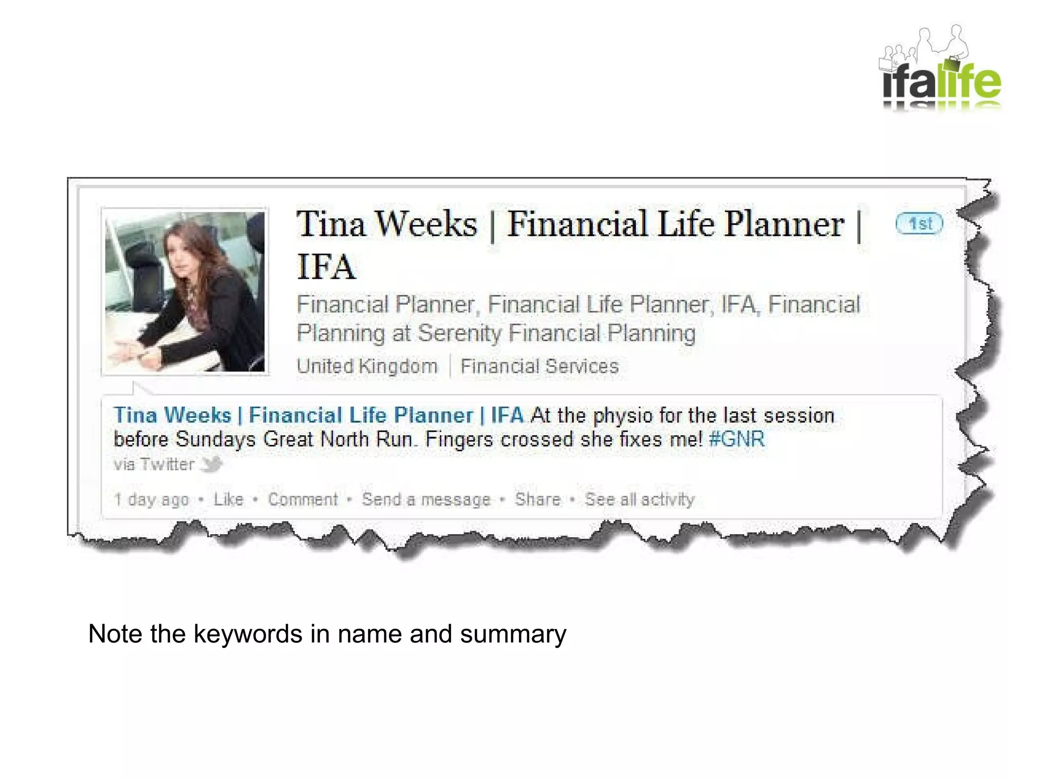 Note the keywords in name and summary 
