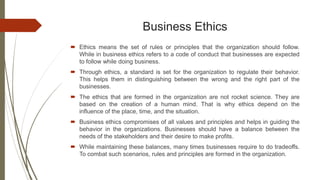Corporate Governance and Ethical Business Strategy | PPTX