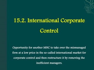 Ch 15 International Corporate Governance. pptx | PPTX