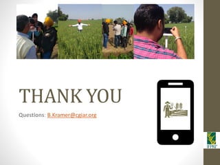 IFPRI-New technologies for better Insurance: Picture Based Crop Insurance-Berber Kramer