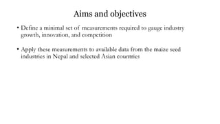 IFPRI - NAES Conference on Sustainable & Resilient Agriculture - David Spielman & Adam Kennedy - Innovation, competition, and productivity growth: