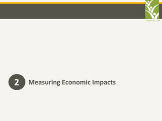 Updated: Dec. 2, 2020
Measuring Economic Impacts2
 