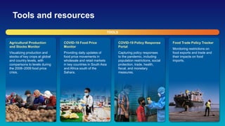 Tools and resources
Agricultural Production
and Stocks Monitor
Visualizing production and
stocks of key crops at global
an...
