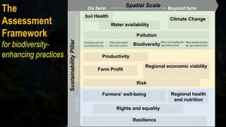Biodiversity
Climate Change
Pollution
Water availability
Soil Health
Productivity
Farmers’ well-being
Rights and equality
...
