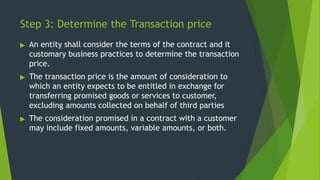 Presentation on IFRS 15 and its related example | PPTX