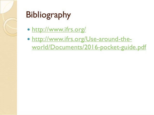 Dissertation on ifrs
