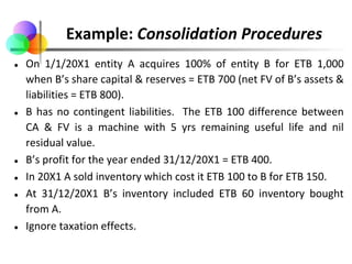 Etb Example IFRS 10-consolidation-preparation of consolodated finan | PPTX