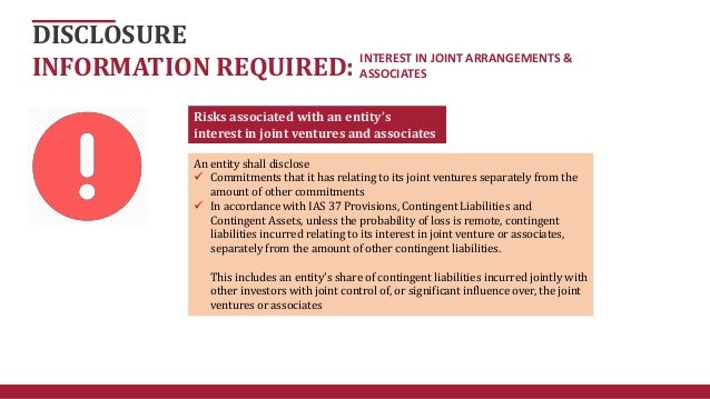 IFRS 12 disclosure of interest in other entities