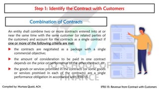 Contract Combination IFRS 15 - Presentation (notes).pdf for accounting | PDF
