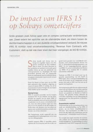 De impact van IFRS 15 op Solvays omzetcijfers