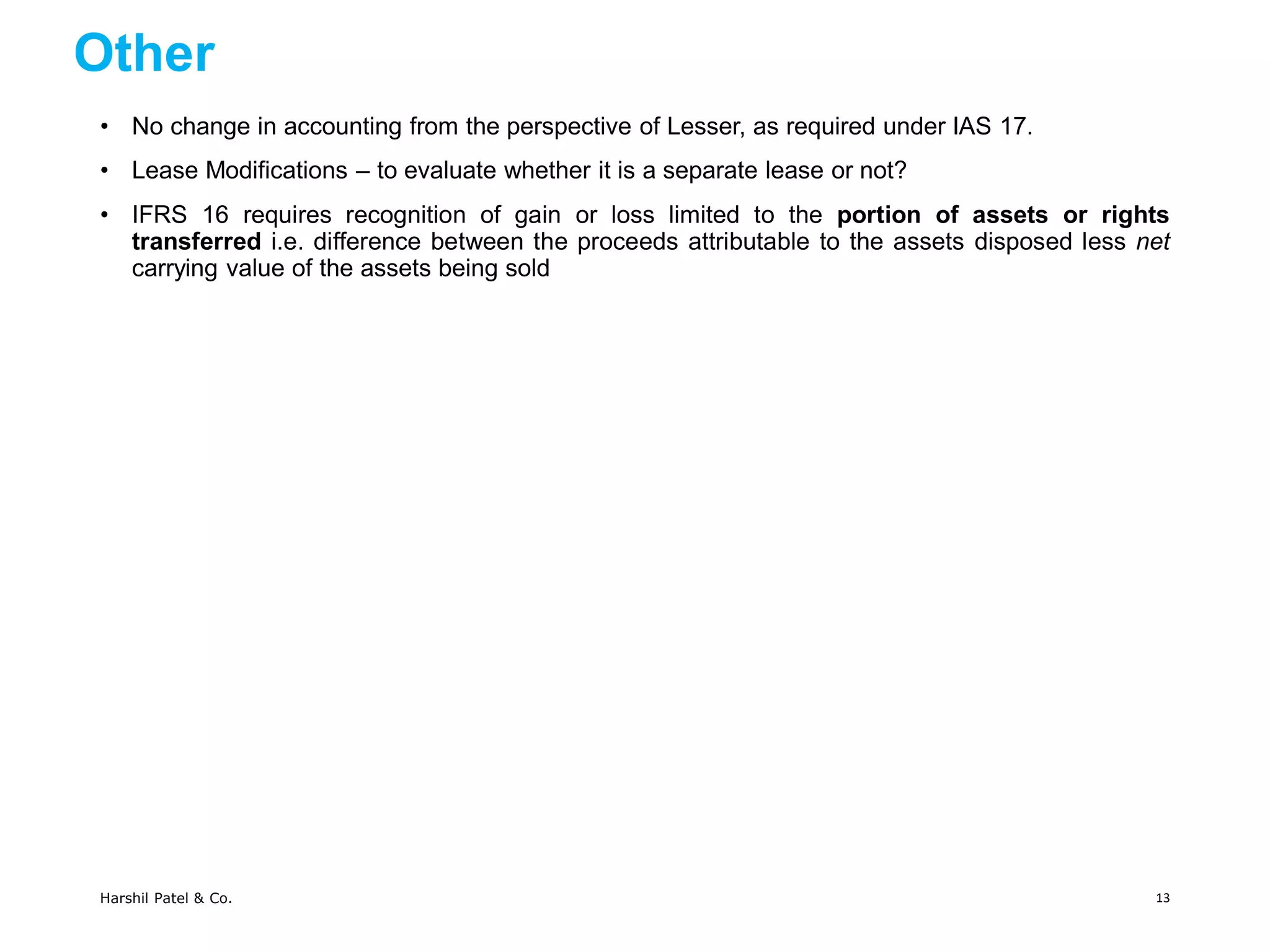 Ifrs 16 lease | PDF