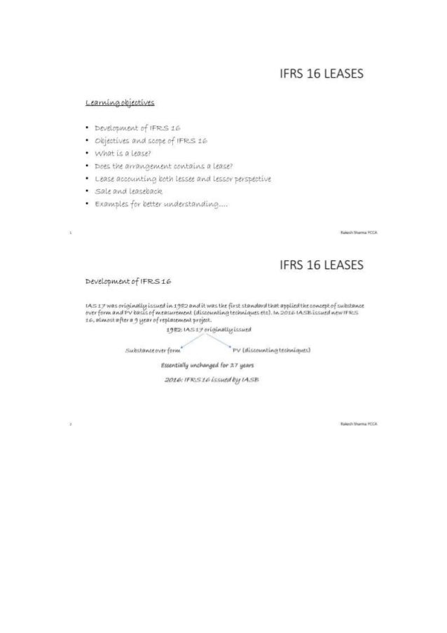 Ifrs 16 Leases