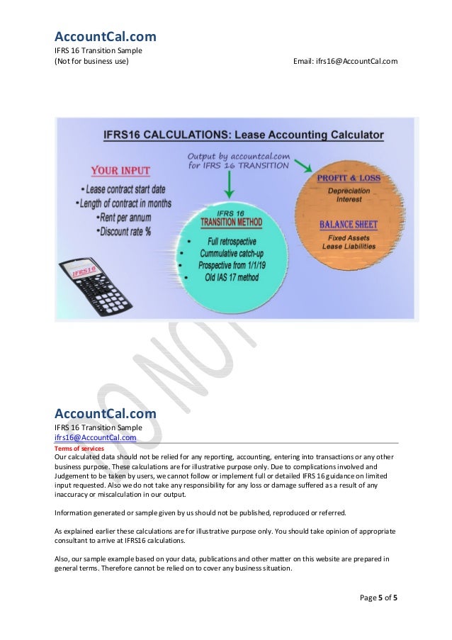 IFRS 16 transition example