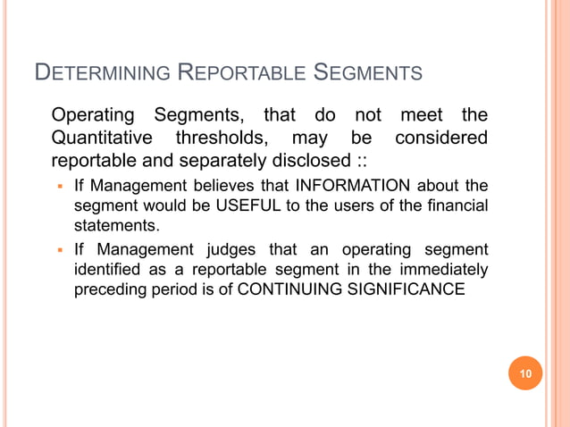 IFRS 8 Operating Segments PPT