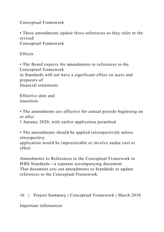 IFRS® Conceptual FrameworkProject SummaryMarch 2018C.docx