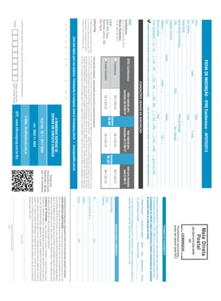 E-MAIL:ifrs@ibcbrasil.com.br
CONDIÇÕESGERAISDEINSCRIÇÃO
ABCDEFGHIJKLMN
Insiranocampoabaixoocódigoqueseencontranaetiquetadeendereçamento
Código
Códigodaetiqueta
Ladosuperiordireito
LocaleData
AssinaturaeCarimbodaEmpresa
Cargo:
DADOSSOBRECOBRANÇA
Nomedocontato:
Cargo:
E-mailp/enviodeNF-e:
Tel.:Fax:
Endereço:
Cidade:
Estado:CEP:
Valorespecialpara
inscriçõesaté24/05/13*
Valorespecialpara
inscriçõesaté21/06/13*
Valorparainscrições
após21/06/13
IFRSConference
Data:
Local:
4MANEIRASRÁPIDASDE
ENTRAREMCONTATOCONOSCO
TELEFONE:55113017-6888
FAX:0800114664
HotelParkPlaza
AlamedaLorena,360
SãoPaulo
Conferência:
23e24dejulhode2013
MesasRedondas:
24dejulhode2013
ConferênciaR$2.895,00R$3.095,00R$3.395,00
EventoCompletoR$3.895,00R$4.095,00R$4.395,00
Nome:Cargo:
CPF:Depto.:E-mail:
RazãoSocial:
NomeFantasiadaEmpresa:RamodeAtividade:
CCM:CNPJ:Insc.Estadual:
EndereçoComercial:
CEP:Cidade:Estado:
Telefone:()Celular:()Fax:()
NºdeFuncionários:[]01-99[]100-199[]200-499[]500-999[]1.000-1.999[]2.000-4.999[]acimade5.000
Sup.Imediato:Cargo:
Nomep/contato:Área:
Autorizooenviodeinformaçõesdaempresaportodososcanaisdecomunicação.Casonãoqueirareceberinformações,favorenviare-mailparacadastro@ibcbrasil.com.br
FICHADEINSCRIÇÃO-IFRSConference-AF0703213

SITE:www.informagroup.com.br/ifrs
9912247475-DR/SPM
IIR
OInformaGroupplcestápresentenoBrasil
enaAmericaLatinapelasmarcasIBCeIIR.
PlanejamentoeOrganizaçãodoseventos
noBrasil:IIRInformaSemináriosLtda.
Economize
R$500
Economize
R$300
Fechamentoautorizado,
podeserabertopelaECT
Recebamais
informaçõesdoevento
digitalizandooQRcode
comoseuSmartphone
[]BoletoBancário[]CartãodeCrédito*__Amex__Visa__Mastercard__Diners
FORMASDEPAGAMENTO
Emissãodeboletorestritaaté3diasantesdoevento.Apósestadata,favorcontataraCentral
deAtendimentopelotelefone1130176888oue-mailcustomer.service@ibcbrasil.com.br
Aparticipaçãodoinscritoestarácondicionadaàefetivacomprovaçãodepagamento
dainscriçãoantesdarealizaçãodoevento.
Tel.p/Informaçãodocartão:______________PessoadeContato:_________________
*10diasantesdadataderealizaçãodoevento,entraremosemcontatoportelefoneparaefetuarmosa
cobrança.Nãoenvieosdadosdecartãodecréditonesteformuláriooupore-mail.
Leveestetópicoparasuaempresa.Treinamentoin-company:www.iir-incompany.com.br|incompany@iir.com.br
*Descontonãocumulativo,válidosomenteparainscriçãoepagamentoantecipados.
(1)ATENÇÃO:Osvaloresacimaincluemosimpostosquedevemserrecolhidospelafontepagadoraemconformidadecomalegislaçãovigente(RegulamentodoISS-Decreto
53.151/2012daSecretariaMunicipaldeFinançasdeSãoPauloeoRegulamentodoImpostodeRenda–RIR/99).Pedimosagentilezadeentraremcontatocomnossacentral
deatendimentoparadetalhessobreovaloraserpagoparaaIIRInformaSeminários,antesdeefetuaropagamentodainscrição.(2)APARTICIPAÇÃODOINSCRITONOEVENTO
SOMENTESERÁPERMITIDAAPÓSACOMPROVAÇÃODEPAGAMENTODAINSCRIÇÃOANTESDAREALIZAÇÃODOEVENTO.PORTANTOMESMOQUEAINSCRIÇÃOTENHASIDO
EFETUADAEOPAGAMENTONÃOTENHASIDOREALIZADOENÃOCONSTEPEDIDODECANCELAMENTO,OINSCRITODECLARAESTARCIENTEDACOBRANÇADAINSCRIÇÃO.
AinscriçãoseráconﬁrmadaapósaOrganizadorareceberestaﬁchapreenchida,assinadaecarimbada.
CANCELAMENTOSESUBSTITUIÇÕES:Oscancelamentospodemserfeitossemônusouencargosaté10dias
antesdoevento.Apósestadata,assubstituiçõespodemserfeitassemônus,masoscancelamentosterãouma
taxaadministrativadeR$500,00.Emtodososcasos,solicitamosinformaraOrganizadorasobrequalqueralteração
atéàs12hdavésperadoevento.Osinscritosquenãocancelaremsuaparticipaçãosegundoascondiçõesacima
descritas,enãocompareceremaoevento,serãocobradosnovalorintegralacordado.Todasasnotiﬁcaçõesdevem
serfeitasporescritopelofax,e-mailouendereçoindicadosnestaﬁcha.
ALTERAÇÃODEPROGRAMA:Onossocompromissoéforneceradiscussãoeoestudodetemasecasos
relevantesporpalestranteshabilitados.Eventuaisalteraçõesnoprogramaserãodecorrentesdecasofortuitoou
forçamaior.Naeventualidadedealgumpalestrantenãocomparecer,envidaremosmaioresesforçospossíveispara
substituiroexecutivoausenteporoutroaptoapromoveradiscussãodotemaconformeprogramado.Contudo,tal
empenhonãoimplicaemgarantiadasubstituição.Aoassinarestedocumento,concordocomostermosacima
pactuados.OInformaGroupnãoseresponsabilizaporobjetospessoaisdeixadosemsala,taiscomonotebooks,
celulares,bolsas,entreoutros.
 