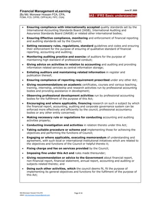 IFRS Fundamentals_Part-1_by Md.Monowar Hossain FCA,CPA,FCMA,FCS,CPFA | PDF