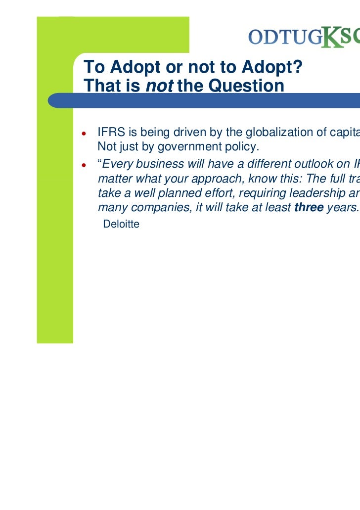 Utilizing HFM to Handle the Requirements of IFRS