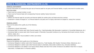 Ifrs Convertible Instruments Example Summary Presentation on IFRS | PDF