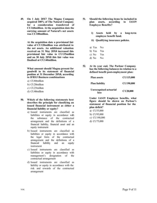 Ifrs Questions Ifrs question paper | PDF