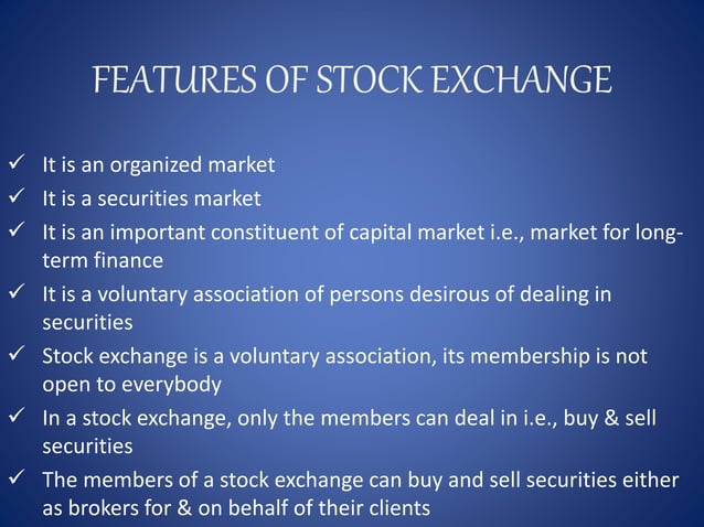 Stock Exchange | PPT