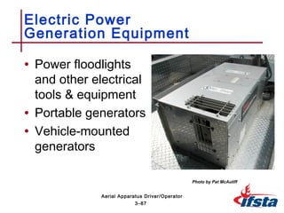 Portable Electrical Operators Ifsta aerial apparatus driver operator handbook 2 ed ch 03 types ...