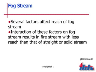 IFSTA Chapter 14 Fire Streams for Firefighting | PPT
