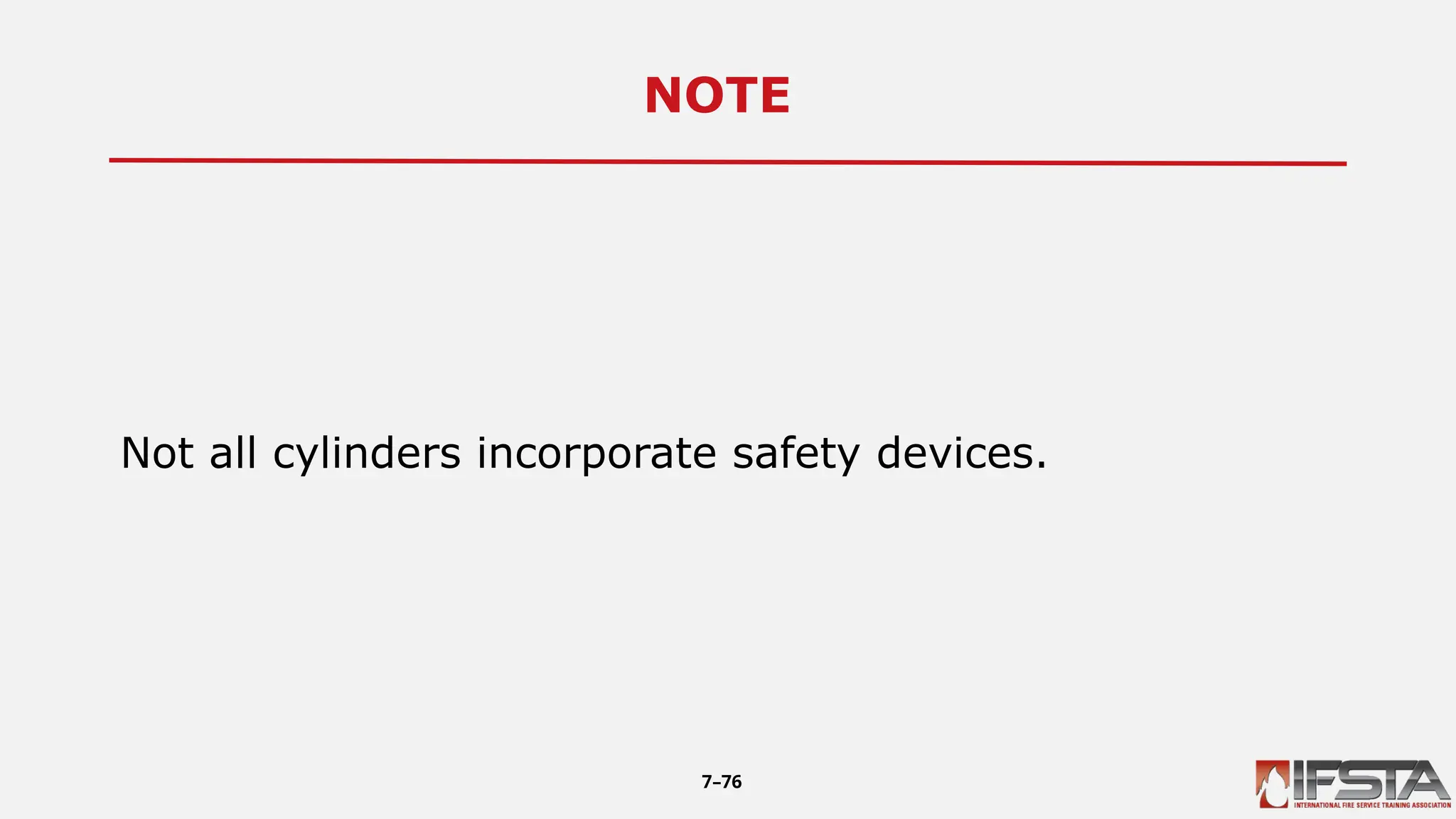 NOTE5
Not all cylinders incorporate safety devices.
7–76
 