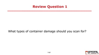 Container Assessment from the fist manual | PPTX