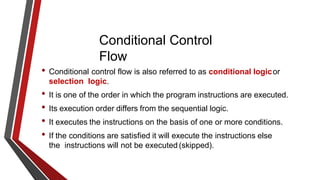 IF & SWITCH (conditional control) in computer science | PPT